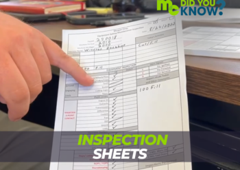 Inspection Sheets